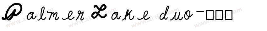Palmer Lake duo字体转换